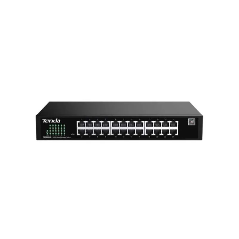 Tenda TEG2224D Websmart L2 cloud managed switch, 24x 10/100/1000 Mbps, Kov, Fanless-bez ventilátorov (75012020)