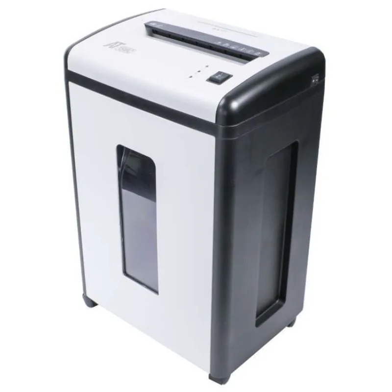 AT skartovač AT-15MC/ řez 2x10 mm/ pracovní šíře 230 mm/ kapacita 10 listů/ objem koše 22 l/ stupeň utajení P5/ bílý (AT-15MC)