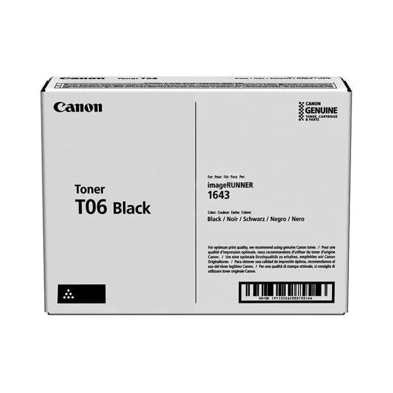 toner CANON T06 black iR 1643i/1643iF (20500 str.) (3526C002)