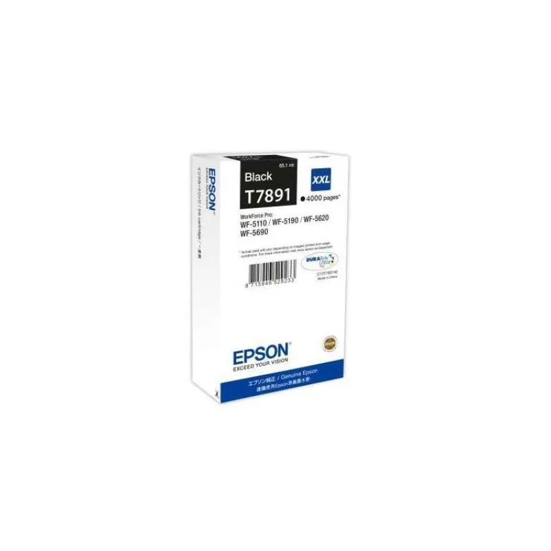 kazeta EPSON WorkForce WF-5620,5690,5190,5000 seria black XXL (4000 str.) (C13T789140)