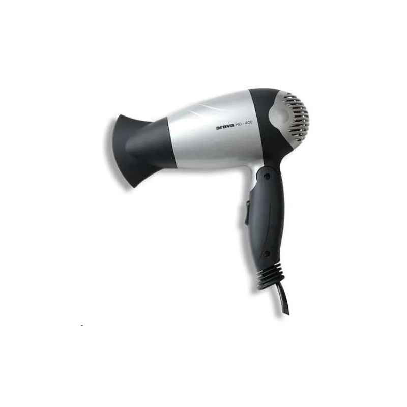 Orava HD-400/S cestovní fén, 1100 W, 2 úrovně výkonu, rovnoměrná koncentrace tepla (HD-400 S)