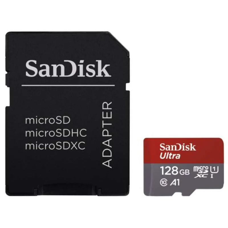 SanDisk Ultra/micro SDXC/128GB/UHS-I U1 / Class 10/+ Adaptér (SDSQUAB-128G-GN6MA)