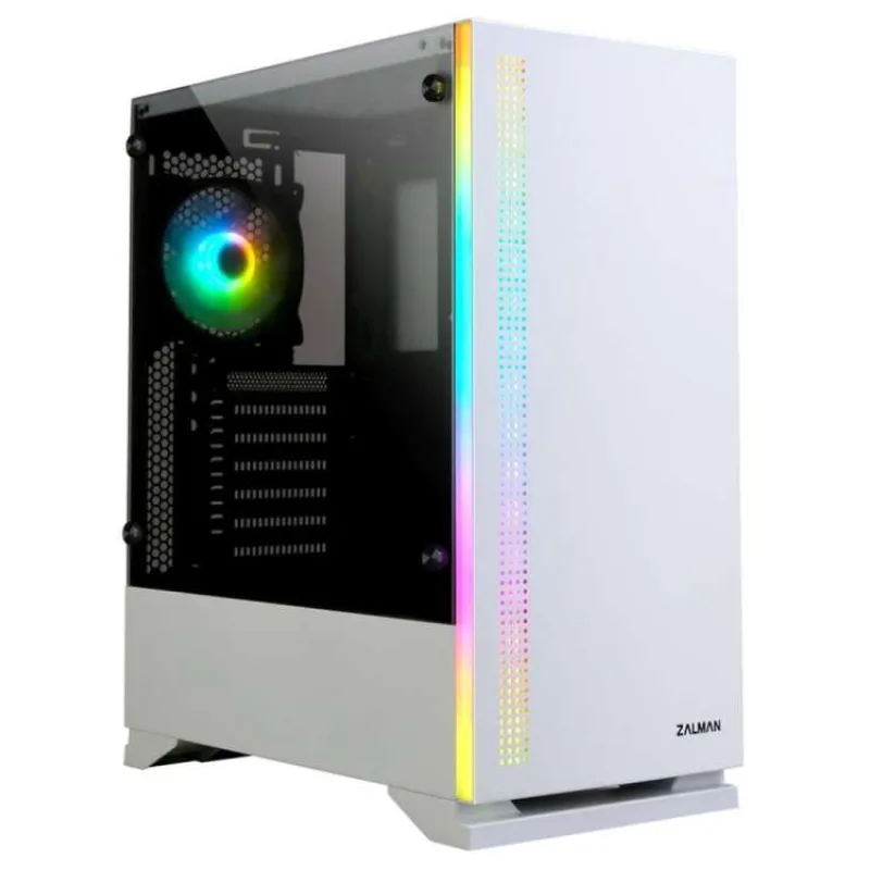 Zalman skříň S5 White / Middle tower / ATX / USB 3.0 / USB 2.0 / průhledná bočnice (S5 White)
