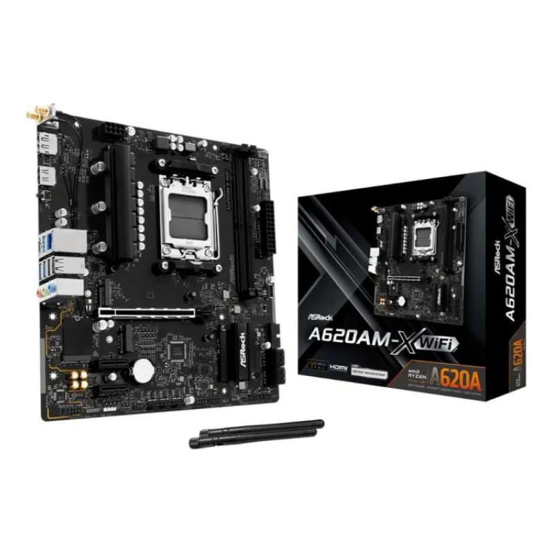 ASRock MB Sc AM5 A620AM-X WIFI, AMD A620A, 2xDDR5, 1xHDMI, 1xDP, WIFI (A620AM-X WIFI)