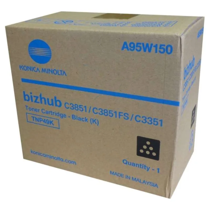 toner MINOLTA TNP49K black Bizhub C3351/C3851 (13000 str.) (A95W150)