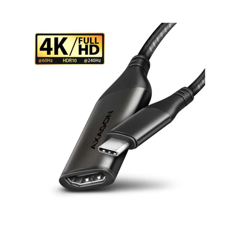 AXAGON RVC-HI2M, USB-C - HDMI 2.1 redukce / kabel 0,25m, 4K/60Hz (RVC-HI2M)