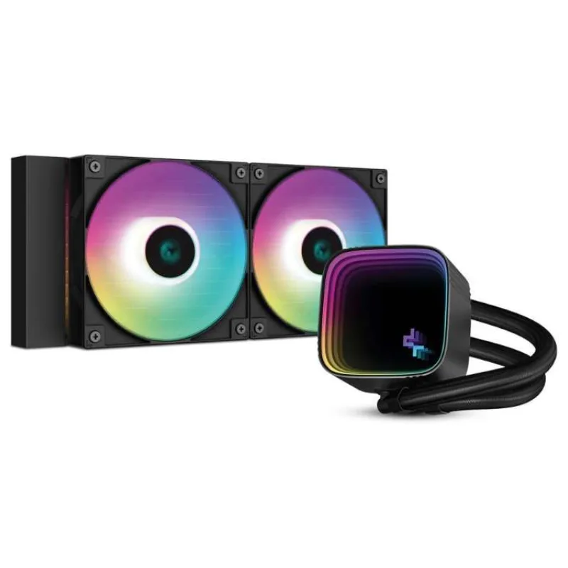 DEEPCOOL vodní chladič LS520 SE / 2x120 mm fan / ARGB / Intel i AMD / pro SI (R-LS520-BKAMMM-G-1)