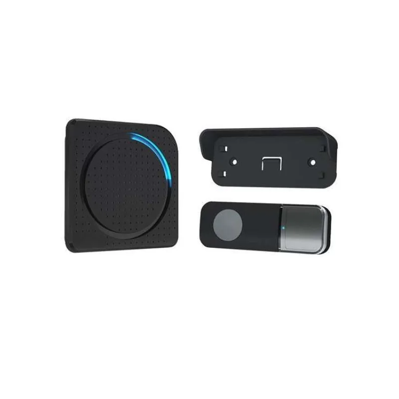 Solight bezdrátový zvonek, do zásuvky, 200m, černý, learning code (1L67B)