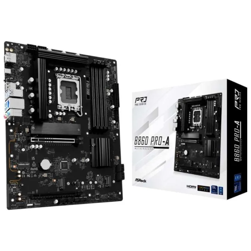 ASRock MB Sc LGA1851 B860 Pro-A, Intel B860, 4xDDR5, 1xDP, 1xHDMI, ATX (B860 Pro-A)