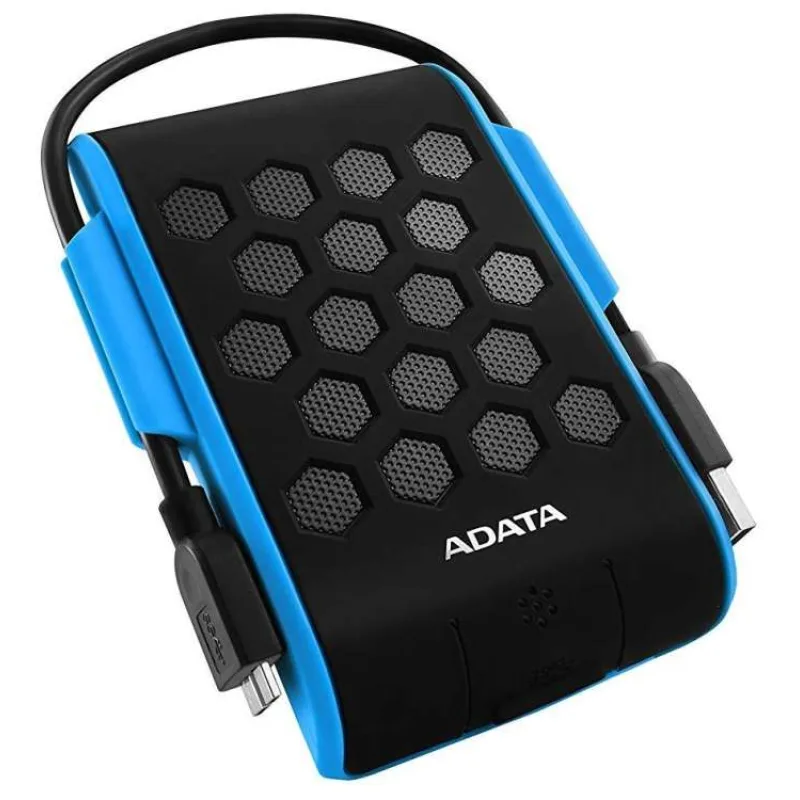 Externý pevný disk ADATA 2TB 2,5" USB 3.1, DashDrive™ Durable HD720, G-senzor, modrý, (gumový, odolný voči vode/nárazom (AHD720-2TU31-CBL)