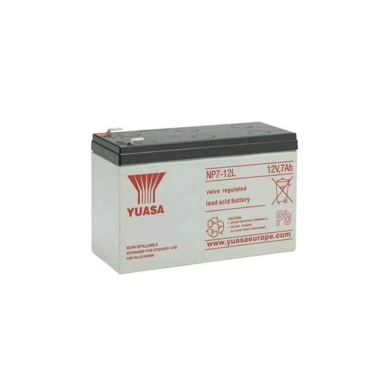 Fukawa YUASA NP7-12L (12V 7Ah faston F2-6,3mm životnost 5let) (13710)