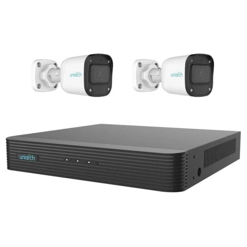 Uniarch by Uniview KIT Bullet / Kamerový systém/ 2x IPC-B122-APF28/ 1x NVR-108E2-P8 (UNIARCH2BULLETKIT)