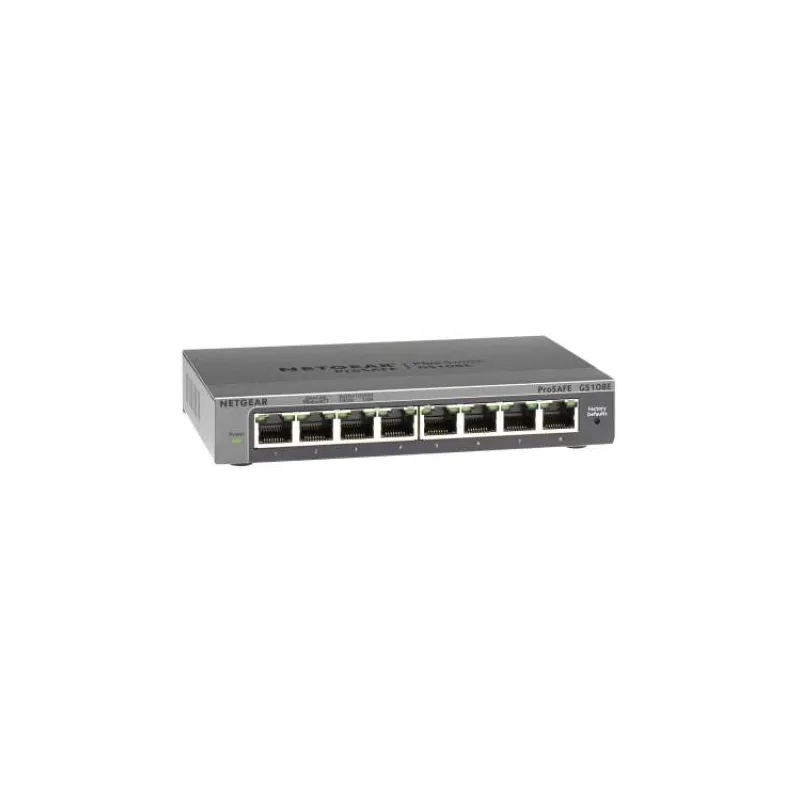 NETGEAR 8PT GIGABIT PLUS SWITCH, GS108e (GS108E-400EUS)