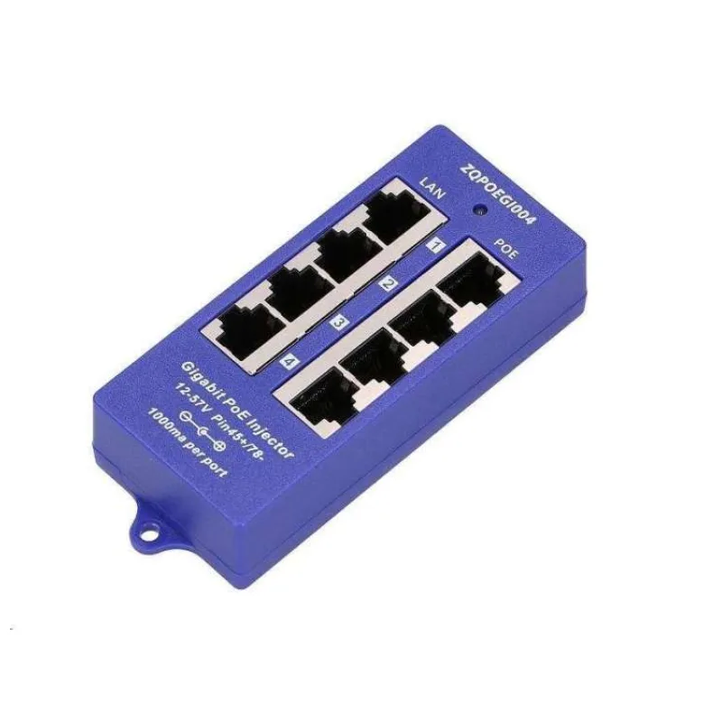 POE injektor pasivní - 4x 1 Gb/s, stíněný (INJ-PAN4-GB)