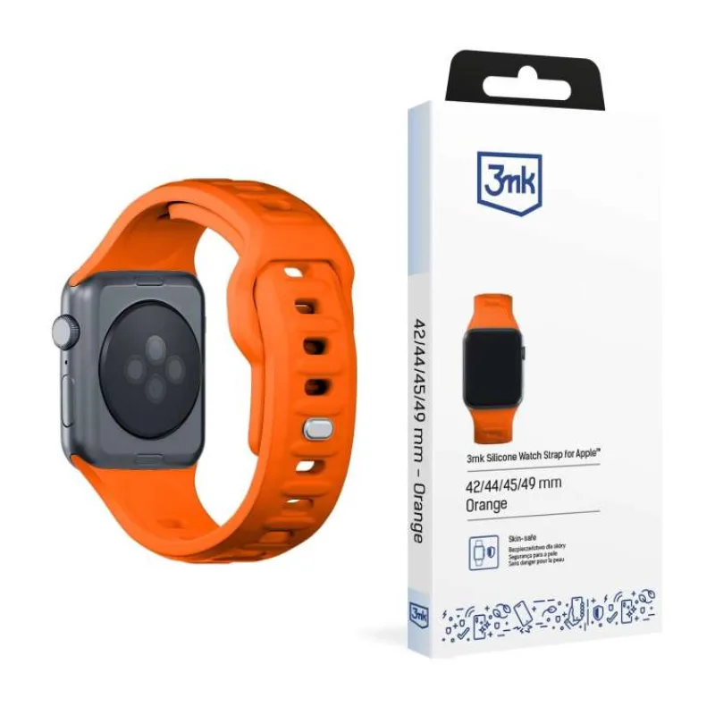 3mk řemínek Watch Strap pro Apple 42/44/45/49 mm Orange (5903108565813)