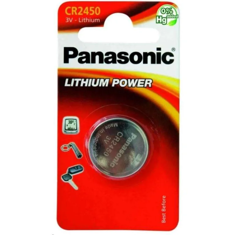 PANASONIC Lithiová baterie (knoflíková) CR-2450EL/1B 3V (Blistr 1ks) (330099,00)