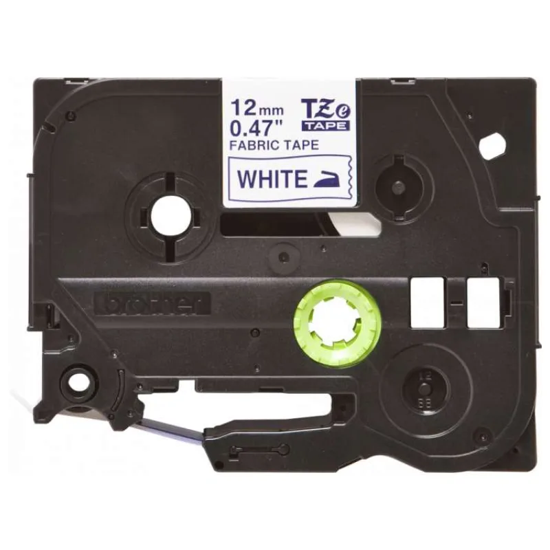 BROTHER TZEFA3 - 12 mm široká kazeta TZ, nažehľovacia, TZE-FA3 biela páska/modrý nápis (TZEFA3)