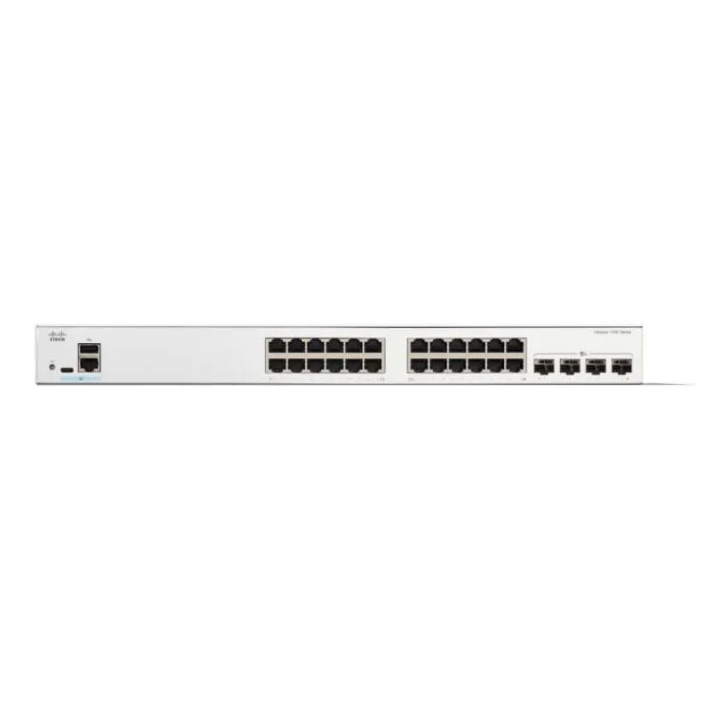 Cisco Catalyst switch C1300-24P-4G (24xGbE,4xSFP,24xPoE+,195W,fanless) (C1300-24P-4G)