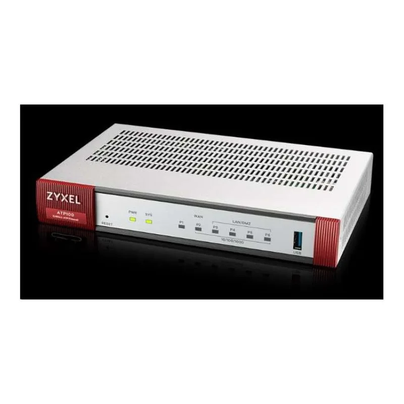 Zyxel ATP100 V2 10/100/1000, VERSION 2, 1*WAN, 4*LAN/DMZ ports,1*USB with 1 Yr Bundle (ATP100-EU0112F)