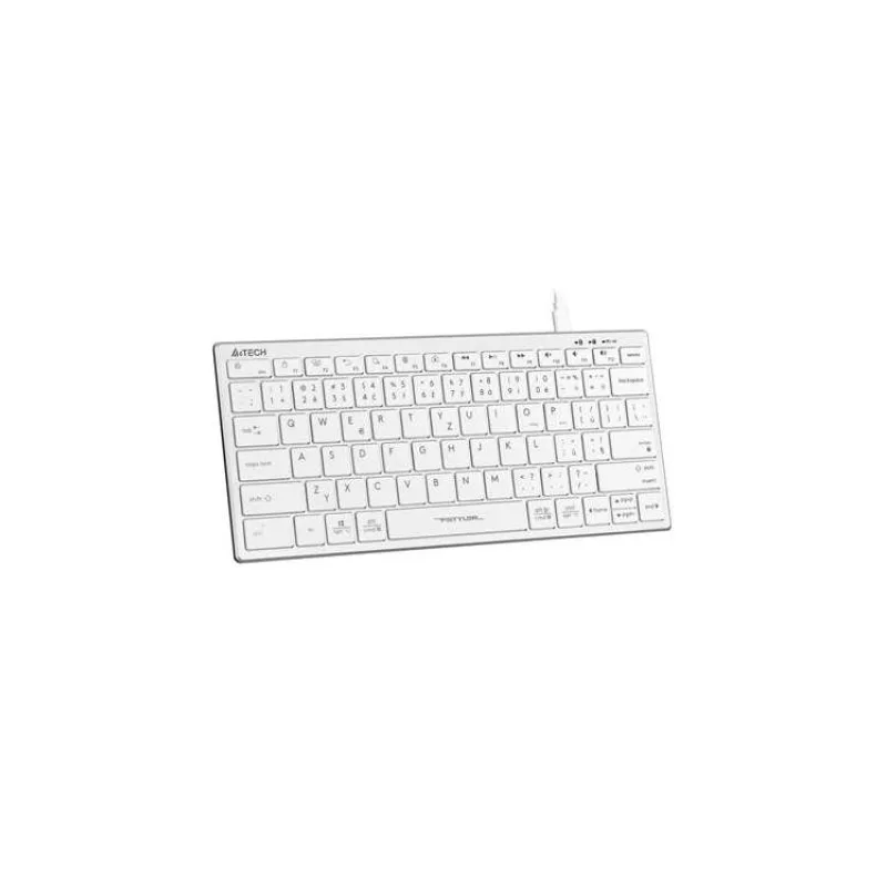 A4tech Klávesnice FX51, kancelářská klávesnice, membránová, bezdrátová, CZ/SK, Bílá (FX51-WH)