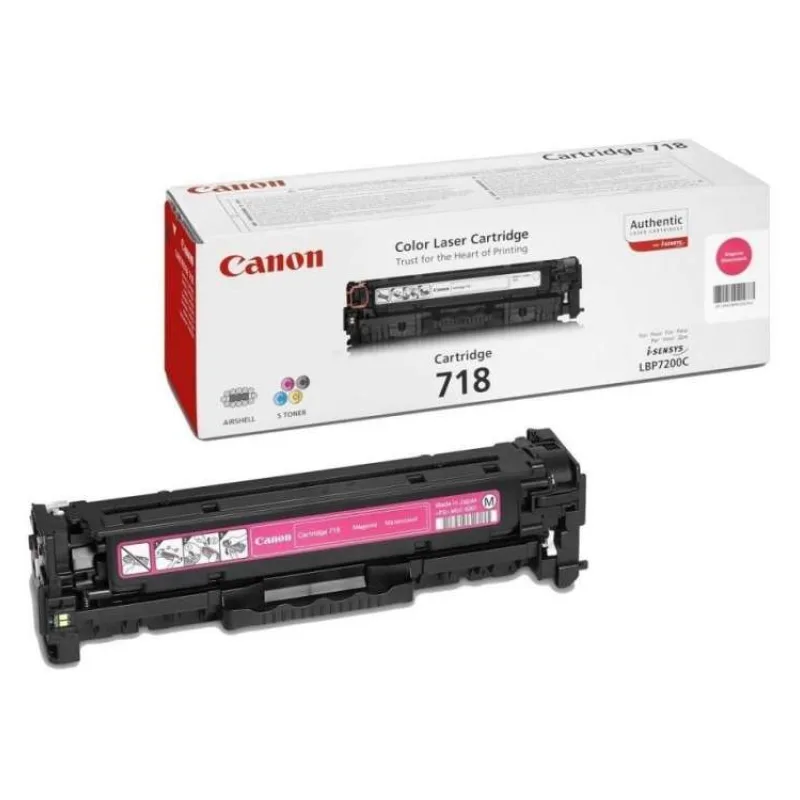 Canon originální toner CRG-718M/ LBP-7200/ 7660/ 7680/ MF-80x0/ MF724/ 2900 stran/K/ purpurový (2660B014)