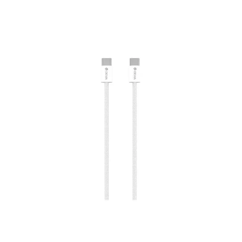 Devia kábel USB-C to USB-C PD 60W Wowen Fast Cable 1m - White (6938595399381)