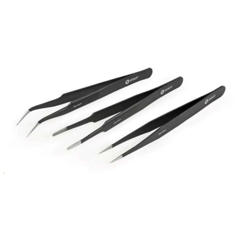 iFixit Precision Tweezers Set Pro, ESD Safe, sada 3 pinziet (IF145-060-3)