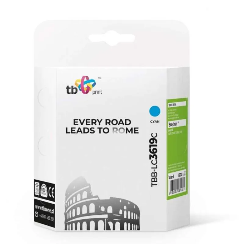 Ink. kazeta TB kompat. s Brother MFC-J2330DW Cyan (TBB-LC3619C)