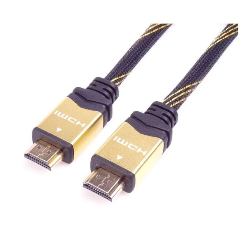 PremiumCord HDMI 2.0 High Speed + Ethernet kabel HQ, zlacené konektory, 2m (kphdm2q2)