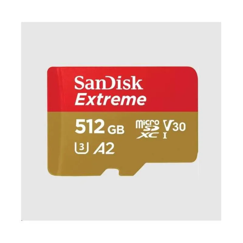 SanDisk Extreme/micro SDXC/512GB/UHS-I U3 / Class 10/+ Adaptér (SDSQXAV-512G-GN6MA)