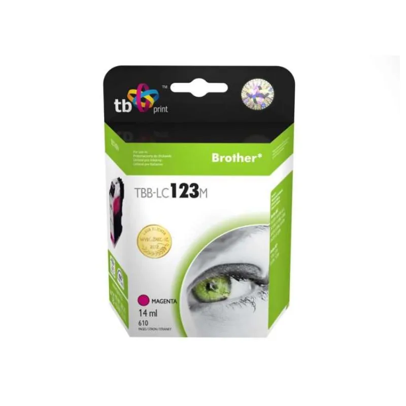 Ink.kazeta kompatibilni s Brother LC123M 100% new (TBB-LC123M)