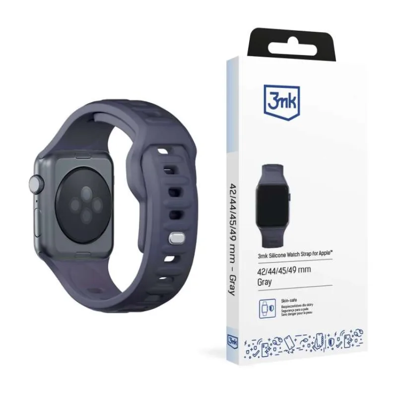 3mk řemínek Watch Strap pro Apple 42/44/45/49 mm Gray (5903108565769)