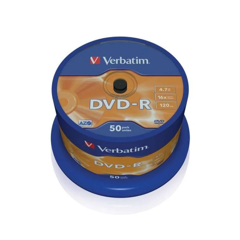 VERBATIM DVD-R(50-balenie)Vreteno/bežný maloobchod/16x/4.7GB (43548)