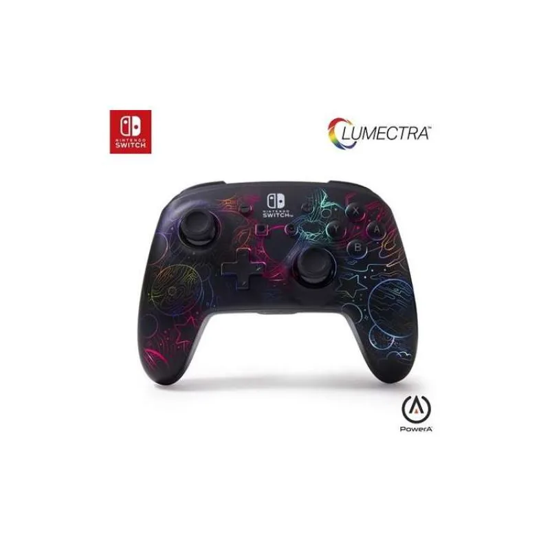 PowerA Vylepšený bezdrátový ovladač pro Nintendo s technologií Lumectra - Galactic Vortex (NSGP0349-01)