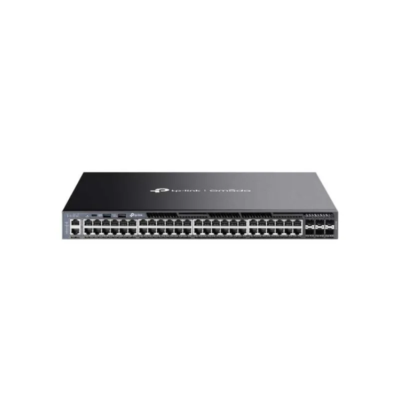 TP-Link SG6654X Omada 48-Port Gigabitový Stackable L3 Switch, 48 gigabitových RJ45 portů a 6× 10 Gbps SFP+ slotů (SG6654X)