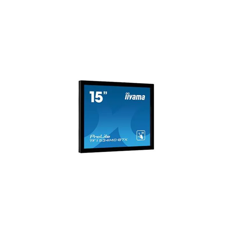 15" iiyama TF1534MC-B7X: TN, XGA, capacitive, 10P, 370cd/m2, VGA, DP, HDMI, IP65, čierny (TF1534MC-B7X)
