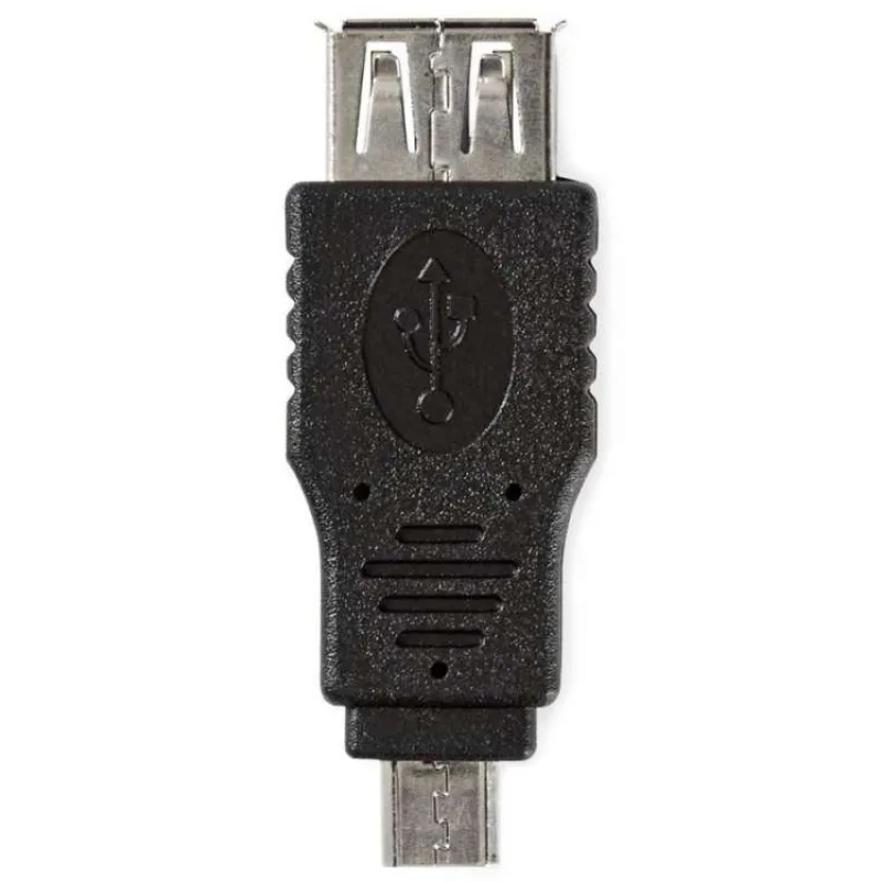 NEDIS redukce USB 2.0/ zástrčka USB micro B - zásuvka USB A/ černý/ blistr (CCGB60901BK)