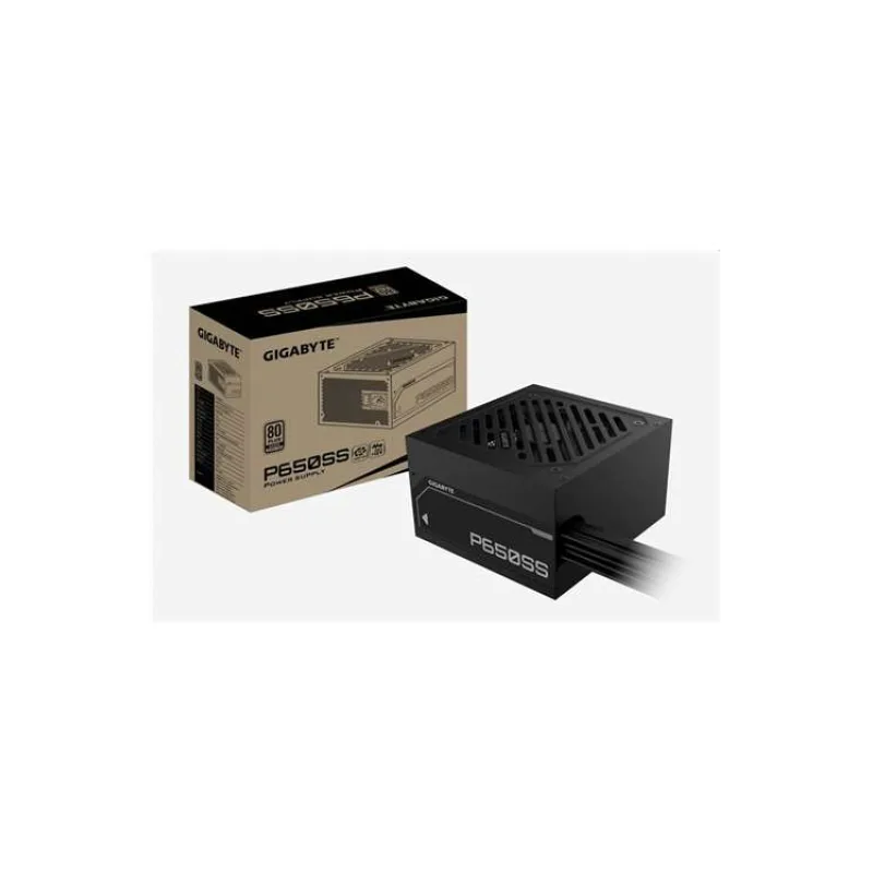 GIGABYTE zdroj P650SS, 650W, 80+ Silver, 120mm, ATX 3.0, černá (GP-P650SS)