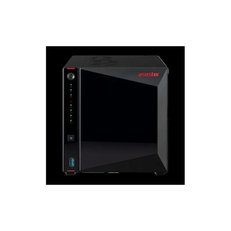 Asustor Nimbustor 4 Gen2 AS5404T 4 Bay NAS, Quad-Core 2.0GHz CPU, Dual 2.5GbE Ports, 4GB DDR4, 4x M.2 SSD Slots (AS5404T)