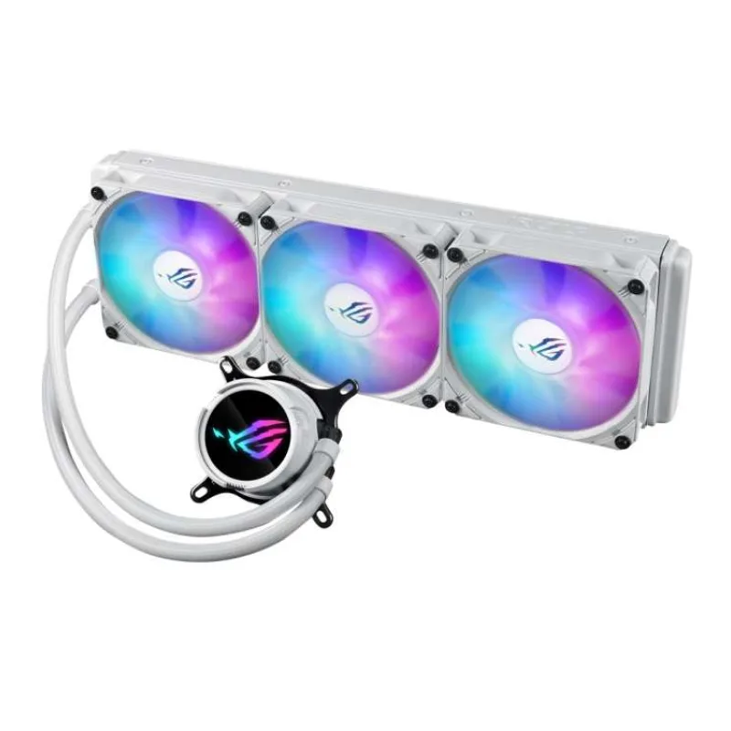 ASUS vodní chladič CPU AIO ROG STRIX LC III 360 ARGB WHITE, 3x120mm, LGA1851, AM5 (90RC00T2-M0UAY0)