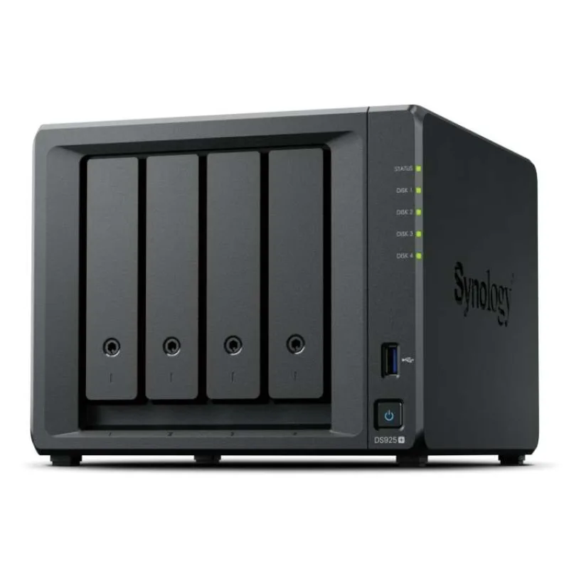 Synology™ DiskStation DS925+ (4x HDD + 2x NVMe, 4jadro CPU, 4(32)GB RAM, 2x2,5GLAN, 2x USB3.2Gen1) (DS925+)