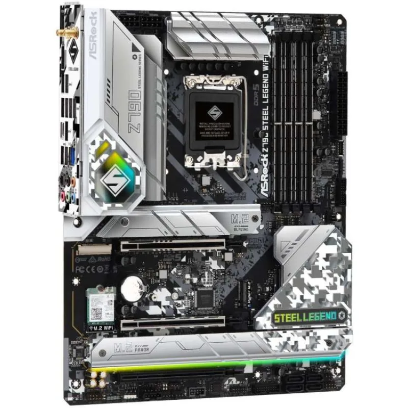 ASRock MB Sc LGA1700 Z790 STEEL LEGEND WIFI, Intel Z790, 4xDDR5, 1xDP, 1xHDMI, WI-FI (Z790 STEEL LEGEND WIFI)