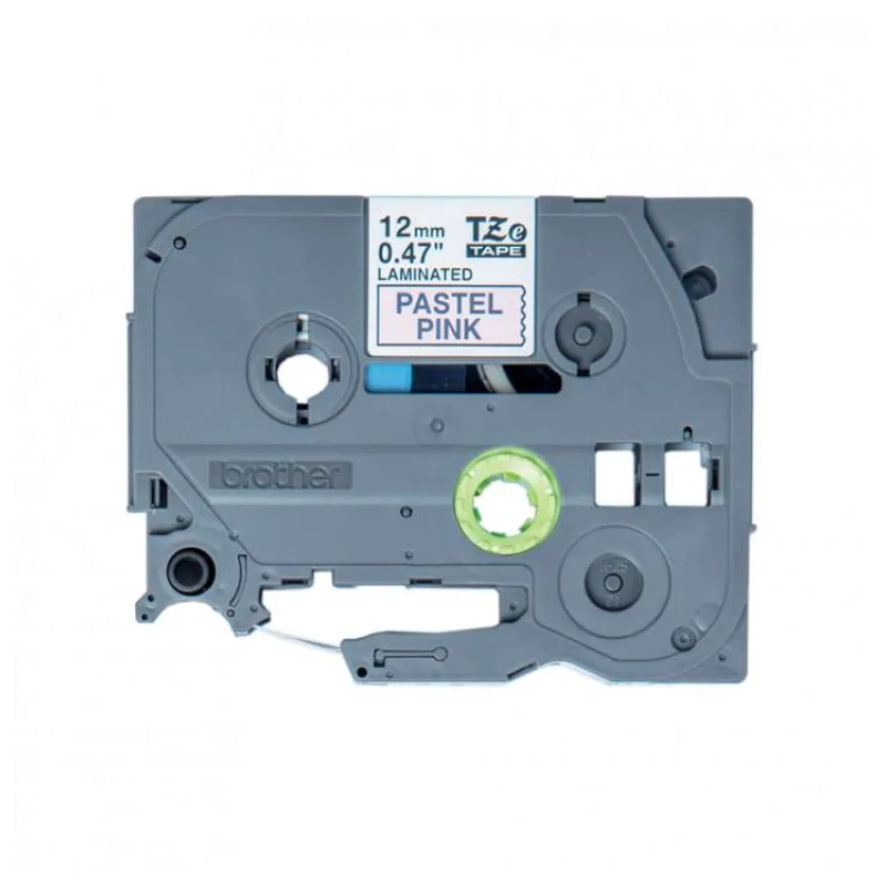 Brother - TZe-MQE31 pastelová růžová / černá (12mm, 4m) (TZEMQE31)