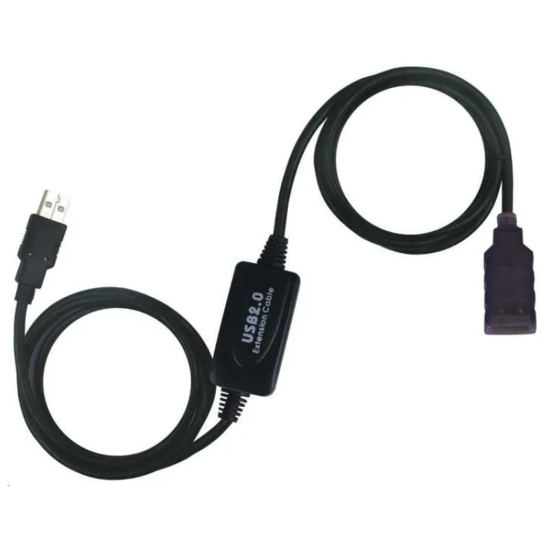 PremiumCord USB 2.0 repeater a prodlužovací kabel (A/M-A/F)/ 10m/ černý (ku2rep10)