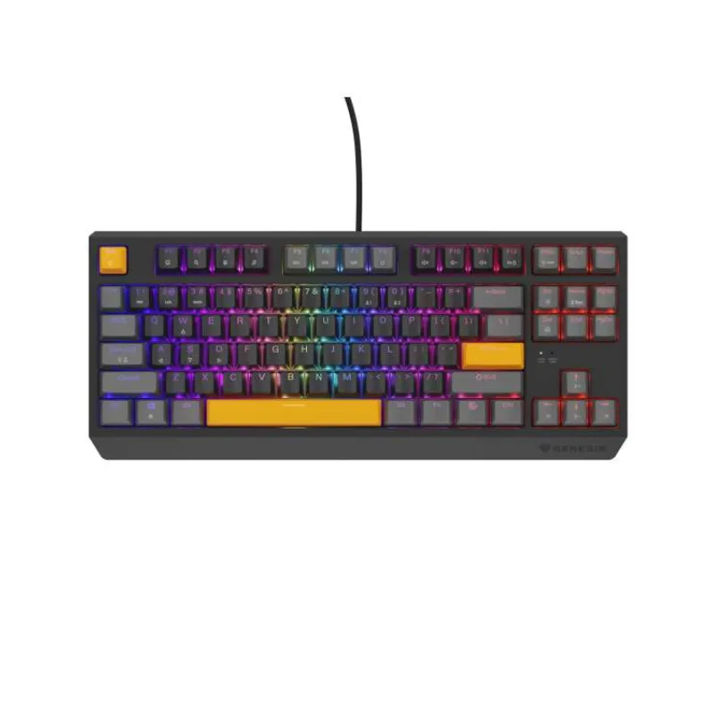Genesis herní klávesnice THOR 230/TKL/RGB/Outemu Red/Drátová/US/Anchor/Drátová USB/US layout/Černá (NKG-2081)