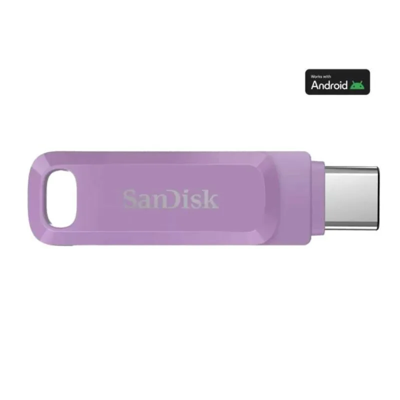 SanDisk Flash Disk 512GB Ultra Dual Drive Go, USB-C 3.2, fialová (SDDDC3-512G-G46L)