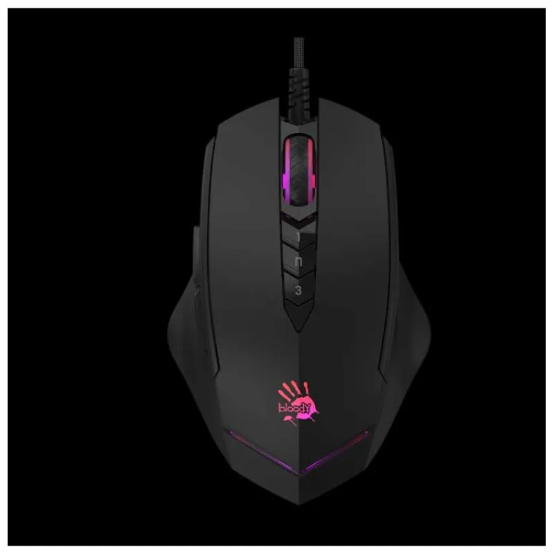 A4tech Bloody Myš V8M Max, podsvícená herní myš, 12000 DPI, USB, Černá (V8M MAX)