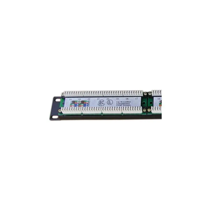 DATACOM Patch panel 19" UTP 24 port CAT5E LSA 1U BK (3x8p) (3021)