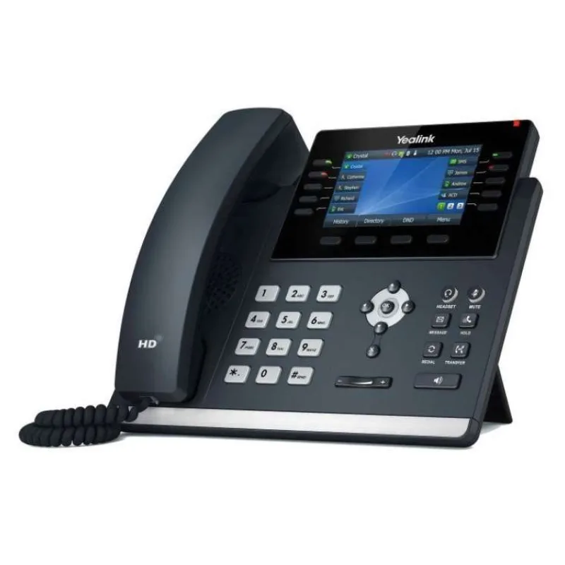 Yealink SIP-T46U IP telefon, CZ/SK displej, 2x GbE port, PoE, Opus HD kodek, 27 programovatelných tlačítek (10001139)