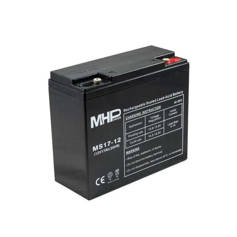 Pb akumulátor MHPower VRLA AGM 12V/17Ah (MS17-12) (MS17-12)